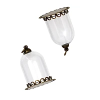 Found Objects™ Oxidized Brass Small Bottle Charms By Bead Landing™