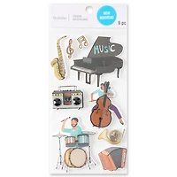 Playing Music Dimensional Stickers by Recollections™