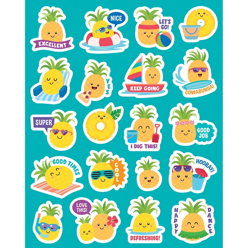 Teacher Created Resources® Pineapple Smelly Stickers, 6 Packs of 120
