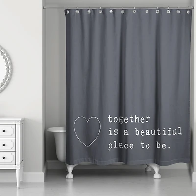 Together Favorite Place to Be 71" x 74" Shower Curtain