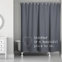 Together Favorite Place to Be 71" x 74" Shower Curtain