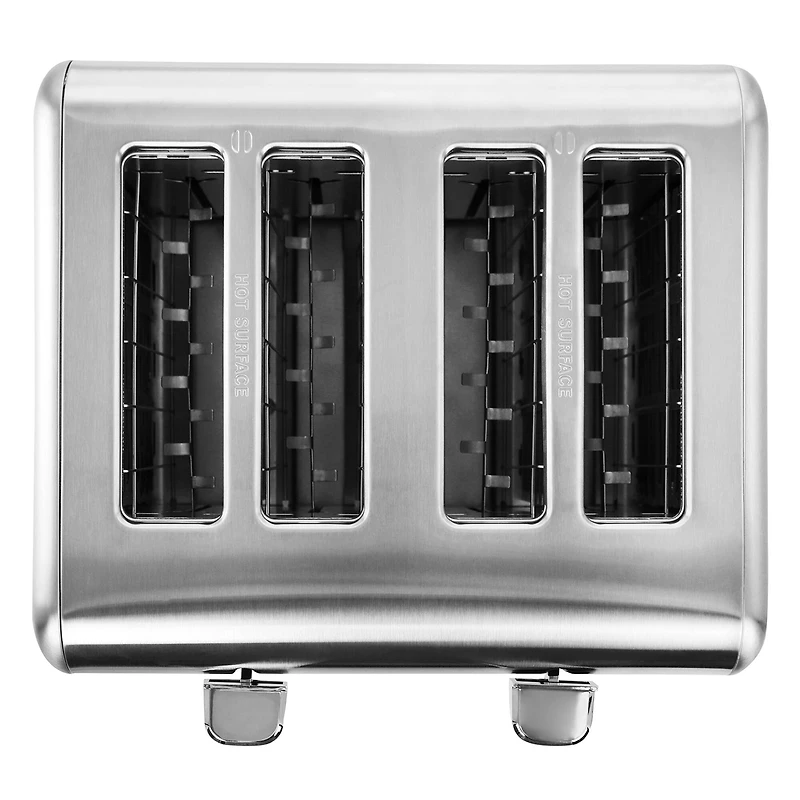 MegaChef Silver 4 Slice Toaster in Stainless Steel