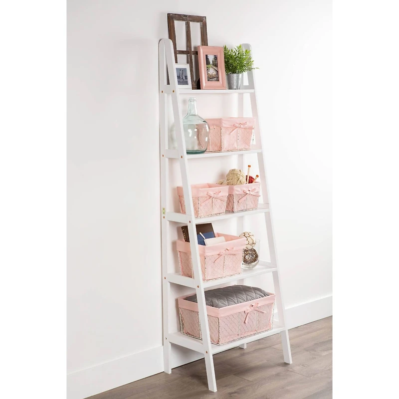 DII® Blush Pink Lined Chicken Wire Basket Set