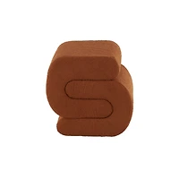 19" S-Shaped Room Ottoman with Connected Arches