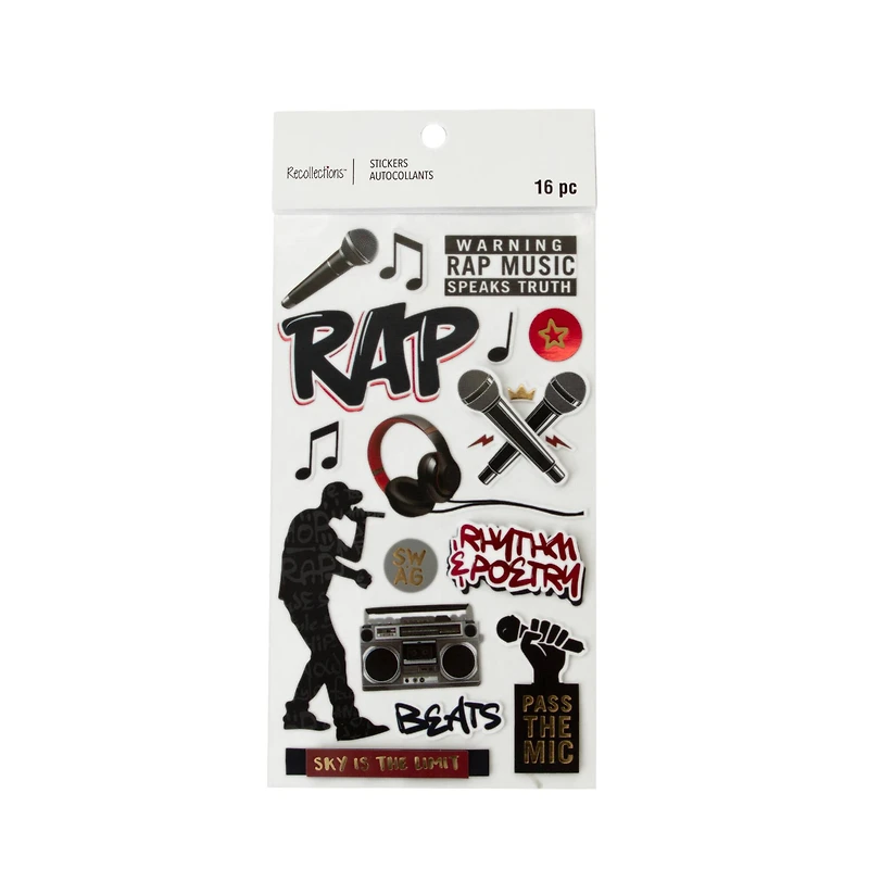 Rap Music Stickers by Recollections™