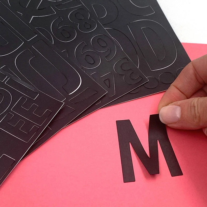 ArtSkills® 1" to 2" Black 250 Piece Vinyl Poster Letter Set