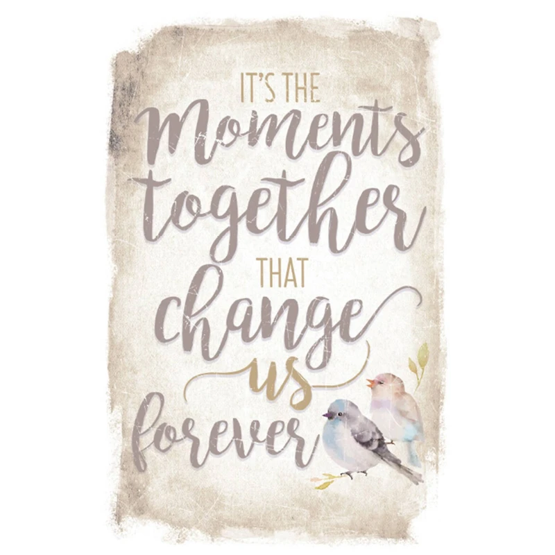 New Horizon It's The Moments Together Wood Plaque With Easel