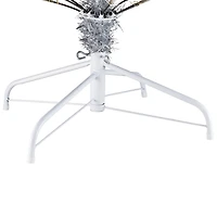 7ft. Unlit Silver Tinsel Artificial Christmas Tree