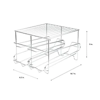 Organize It All Chrome 24 Can Organizer Rack