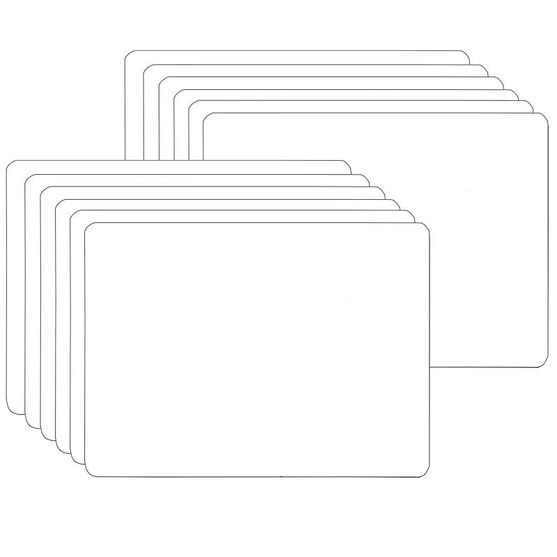 Flipside White Two-Sided Dry Erase Board, 6" x 9", 12ct.