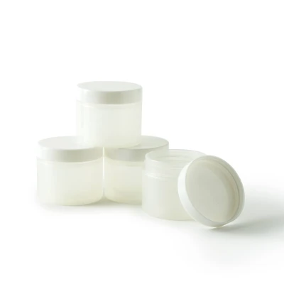 12 Packs: 4 ct. (48 total) Small Double Wall Plastic Jars by Artist's Loft™