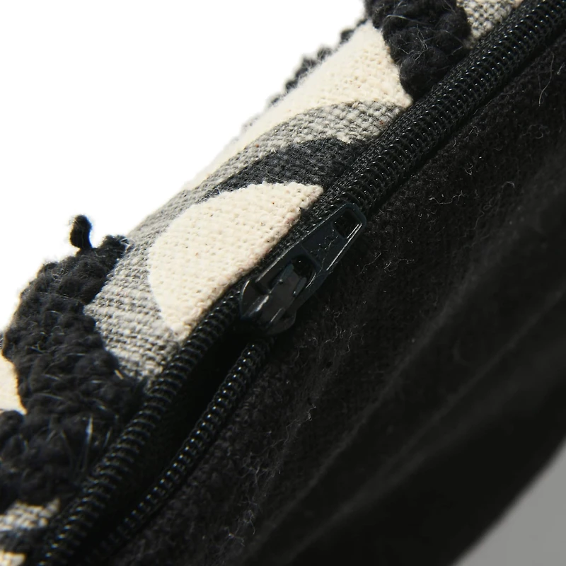 Hello Honey® White & Black Cotton Scallop Pattern Pillow