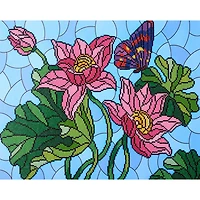 Diamond Art® Stain Glass Flower Advanced Kit