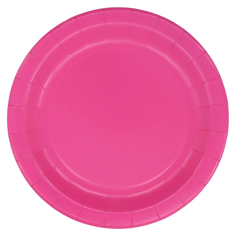 9" Dark Pink Paper Plates, 10ct. by Celebrate It™