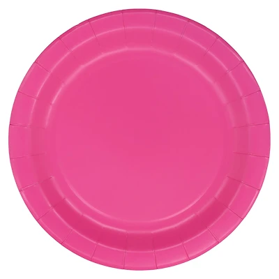9" Dark Pink Paper Plates, 10ct. by Celebrate It™
