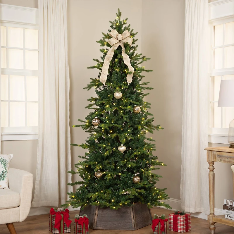 9ft. Pre-Lit Real Touch™️Breckenridge Pine IPT Artificial Christmas Tree, Dual Color LED Lights