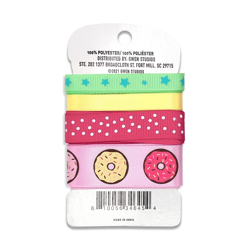 Gwen Studios Donuts Printed Ribbon Pack