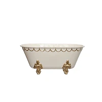 12" Gold & White Bathtub Accent by Ashland®