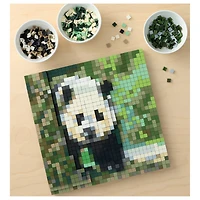 10" x 10" Panda Pixelated Brick Art Kit by Make Market®
