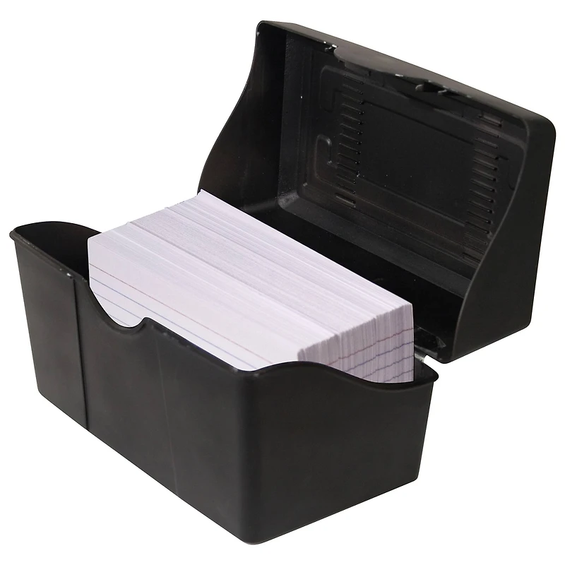Innovative Storage Designs Black Index Card Holder