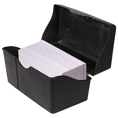 Innovative Storage Designs Black Index Card Holder