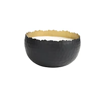Sauvignon Blanc Scented 3 Wick Candle in Hammered Matte Black Bowl