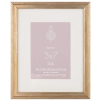 Aspect 5" x 7" Gold Narrow with Mat Frame by Studio Décor®