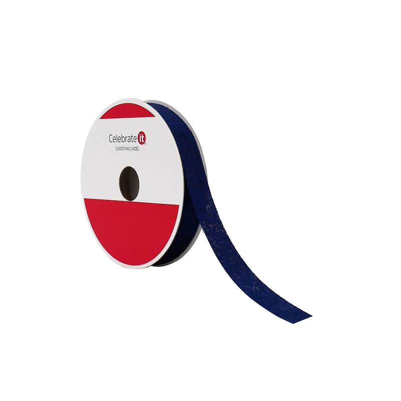 5/8" x 30ft. Blue Velvet Ribbon by Celebrate It®