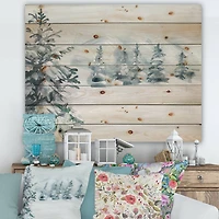 Designart - Snowy Pine Trees