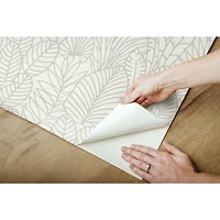 RoomMates Tropical Leaves Sketch Peel & Stick Wallpaper