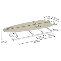 Household Essentials Table Top Ironing Board with Iron Rest