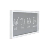 Hello Honey® Gray Wash Dry Fold Iron Funny Wood Framed Wall Décor