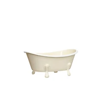 Mini White Metal Tub Decoration by Ashland®