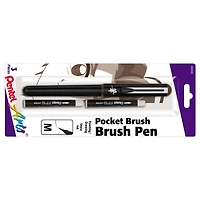 Pentel Arts® Medium Sepia Pocket Brush Pen with 2 Refills