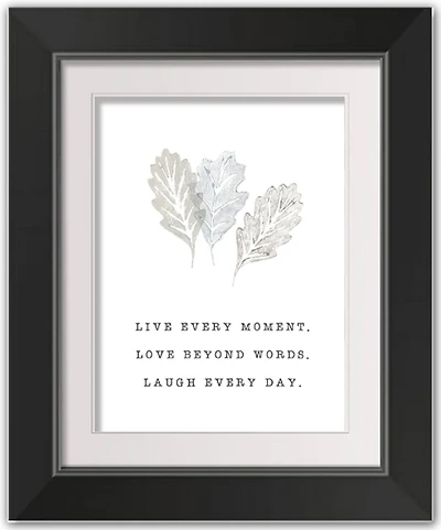 Live Love Fall Print in Black Frame