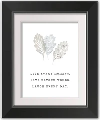 Live Love Fall Print in Black Frame