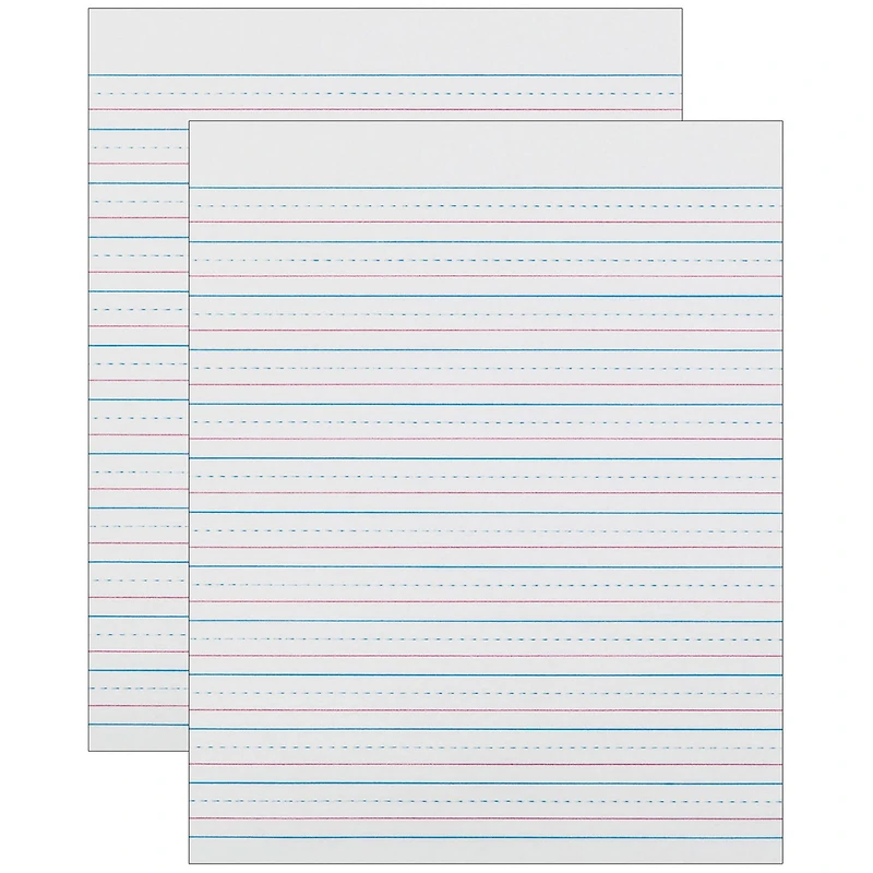 Zaner-Bloser 8" x 10.5" Sulphite Handwriting Paper Sheets, 2 Pack of 500
