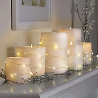 40ct. Warm White Gold Pearl LED String Lights by Ashland®