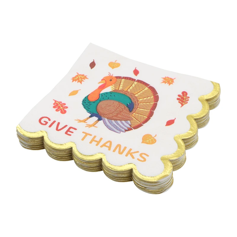 Give Thanks Beverage Napkins, 20ct. by Celebrate It™