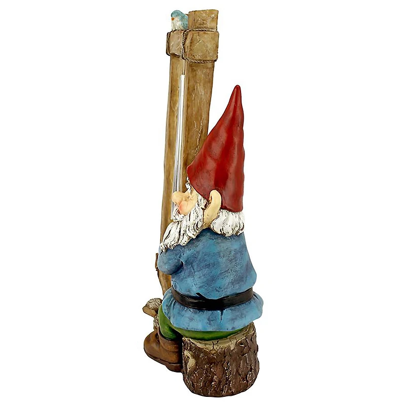 Design Toscano 14" Ringing His Chimes Garden Gnome Statue
