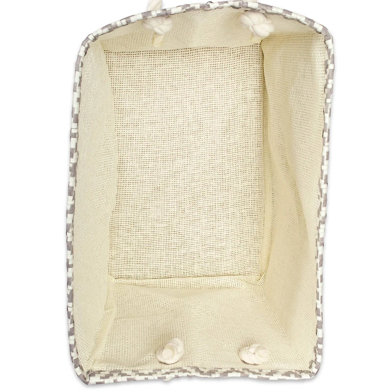 DII® Medium Gray Tweed Rectangular Paper Bin