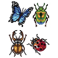 Crafting Spark Bugs Counted Cross Stitch Kit