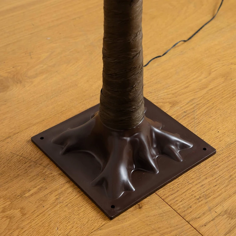 5ft. Pre-Lit Minimalist Autumn Maple Artificial Fall Tree with 96 Warm White LED Lights