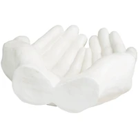 15" White Open Hands Sculpture