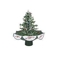 2.5ft. Pre-Lit Musical Snowing Artificial Christmas Tree, White LED Lights