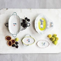 Hello Honey® 5" Hand Painted Stoneware Dish Set