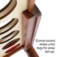 Toy Time 4-In-A-Row Giant Classic Wooden Game Set