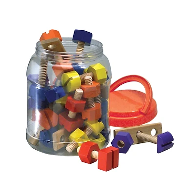 Wooden Nuts & Bolts Set