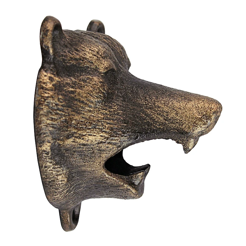 Design Toscano 3.5" Grizzly Bear of the Woods Cast Iron Bottle Opener