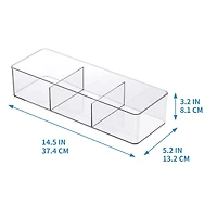 18 Pack: 3-Slot Storage Organizer Bin by Simply Tidy™